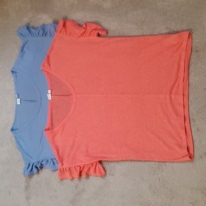 Gap Factory Scoop Ruffle Tee Bundle